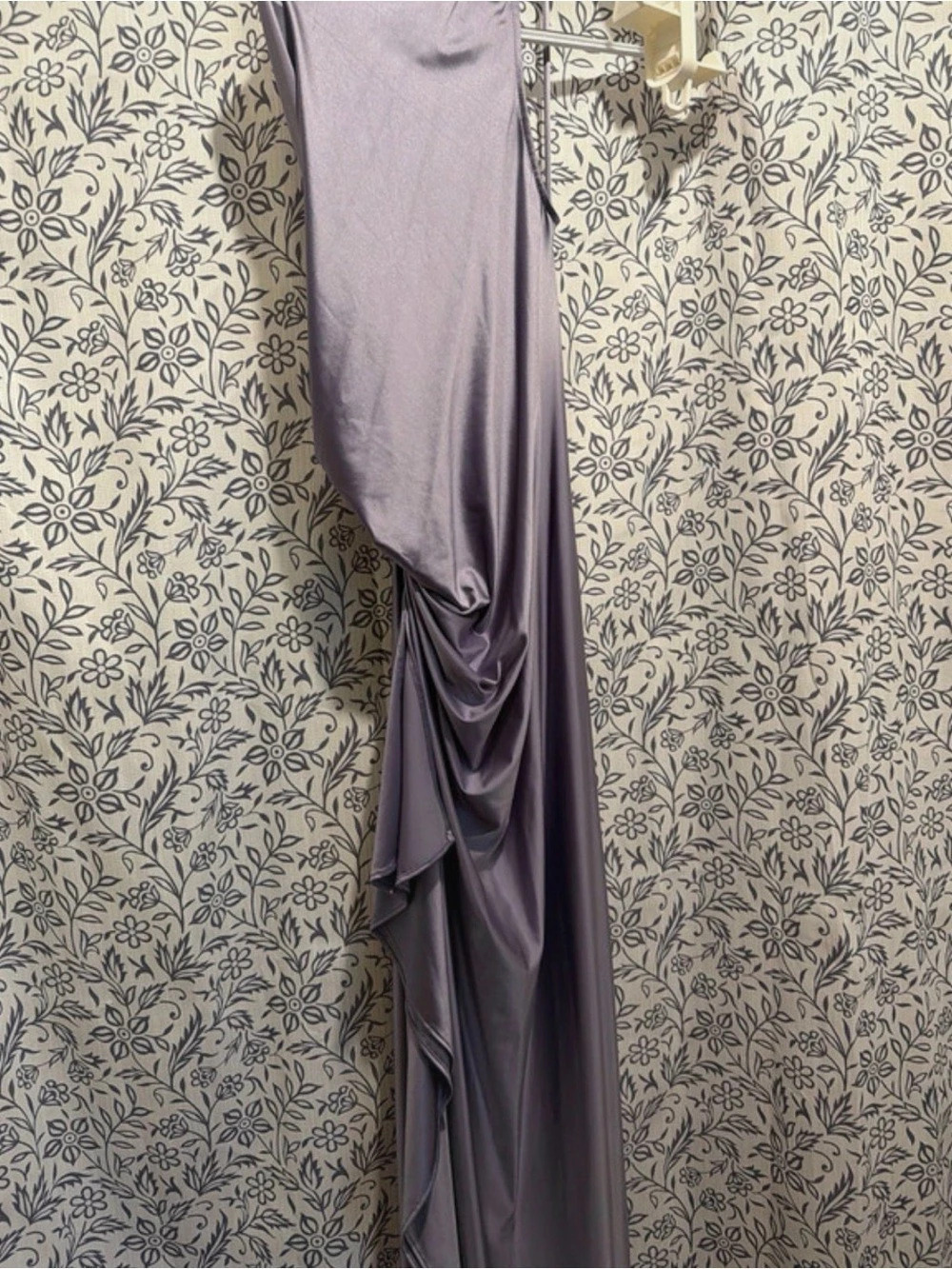 Draped Maxi Dress in Purple Like New